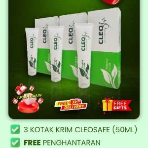 CLEOSAFE PAKEJ SUPER JIMAT - KRIM GATAL MARDI